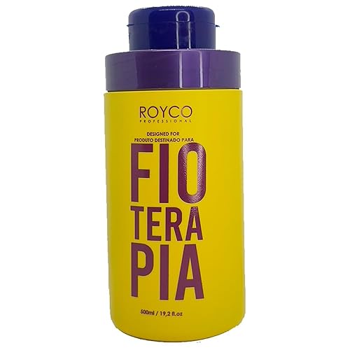 Royco Professional Fioterapia - Tratamiento de queratina para alisar el cabello, tratamiento de queratina brasileña de 16.9 onzas, tratamiento