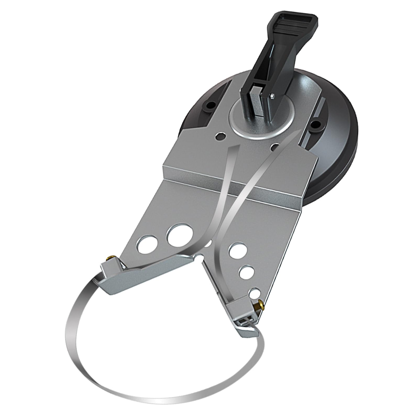 Msioytog Metal Glass Opening Locator For Hole Drilling Adjustable Size Suction Cup Position Tool For Renovation Work Adjustable Drill Guide