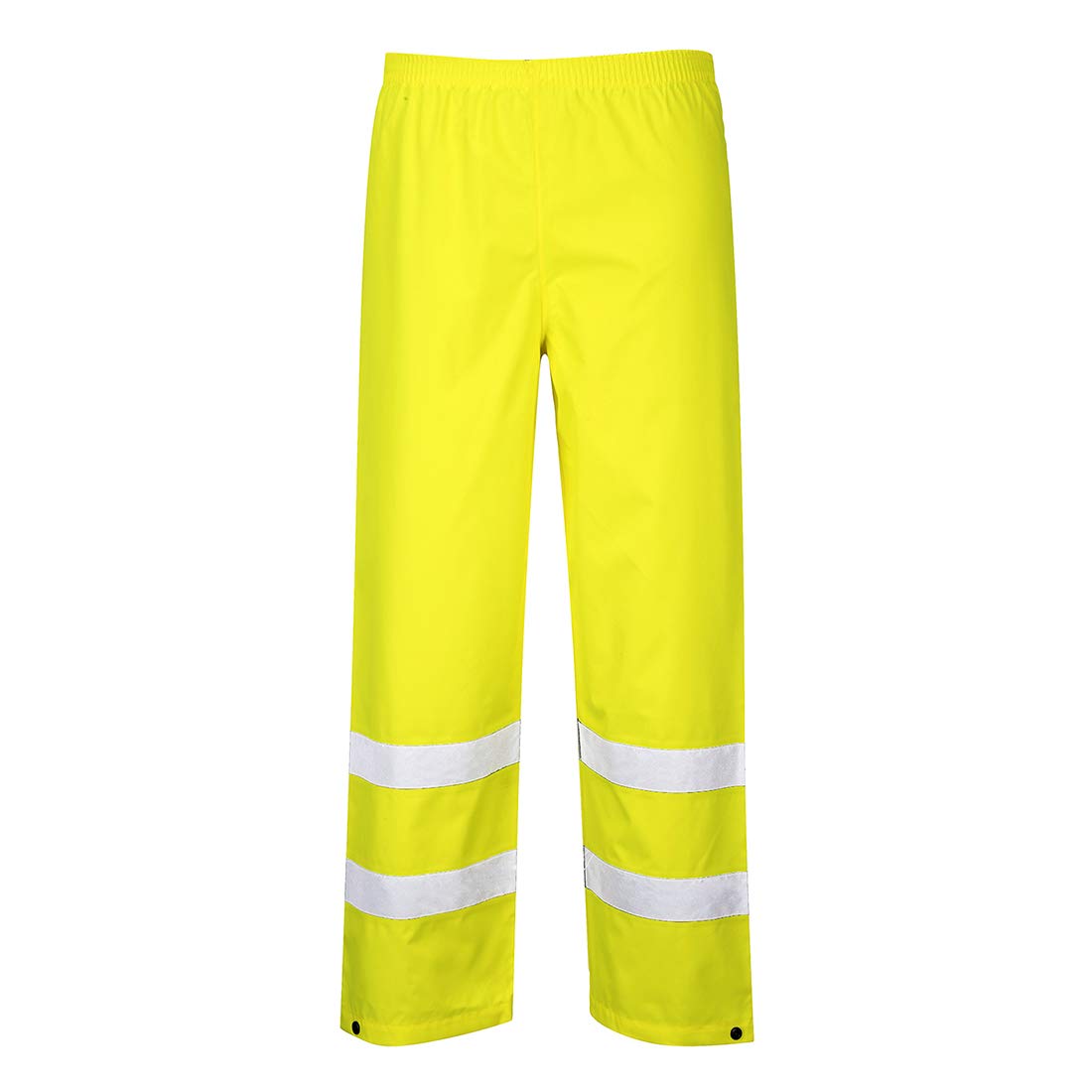 Portwest Hi-Vis Traffic Trouser Viz Work Cargo Work Pants Reflective Waterproof Rain ANSI E, Yellow, Large