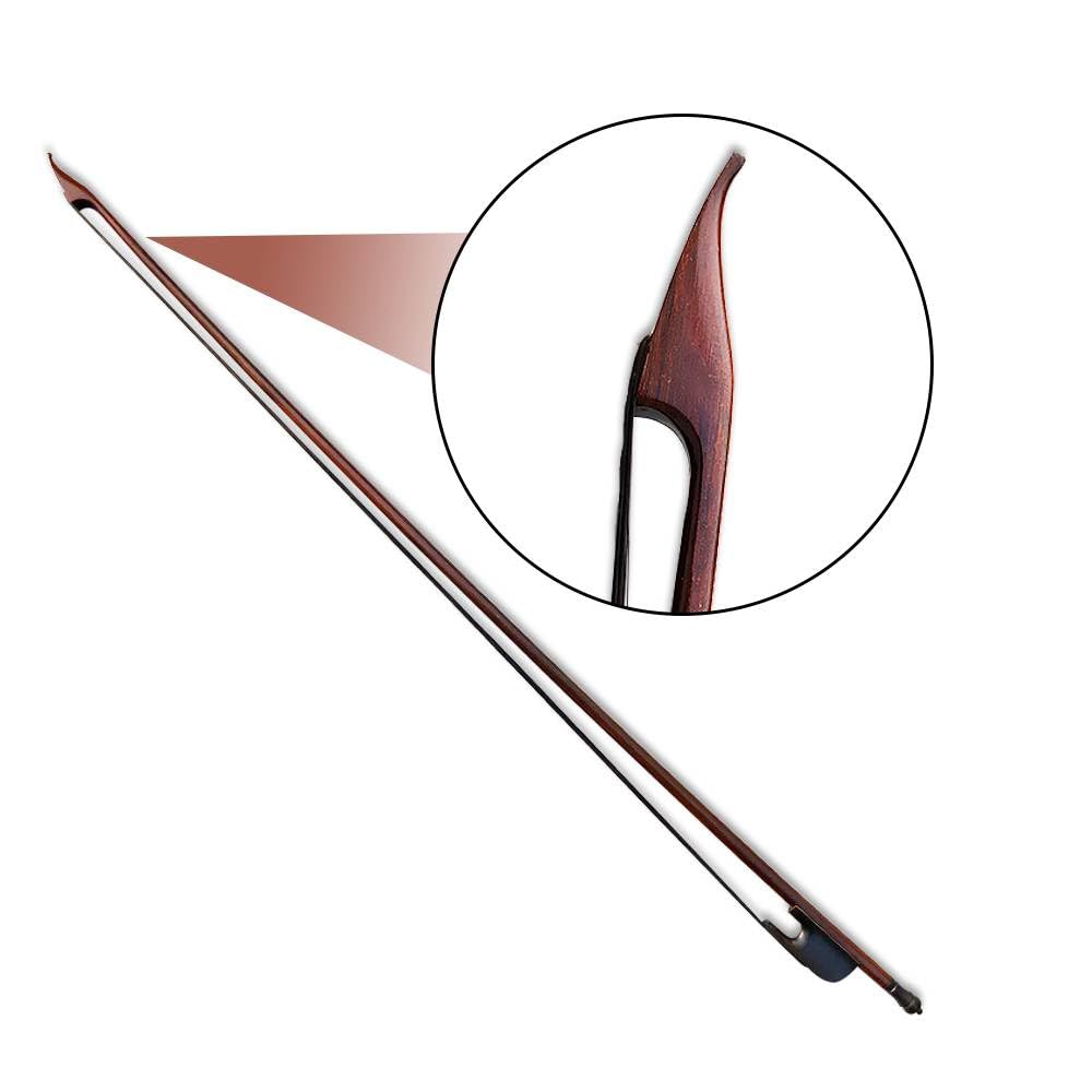 Archetto Per Violino 4/4 In Legno Brazilwood - Stile Barocco Con Crine Di Cavallo Naturale - Foto 9