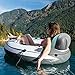 Intex 56825EP River Run 1 Inflatable Floating Lounge: Backrest – Built-in Cup Holders – Grab Handles – Grab Rope – 220lb Capacity – Color May Vary (2 Pack)