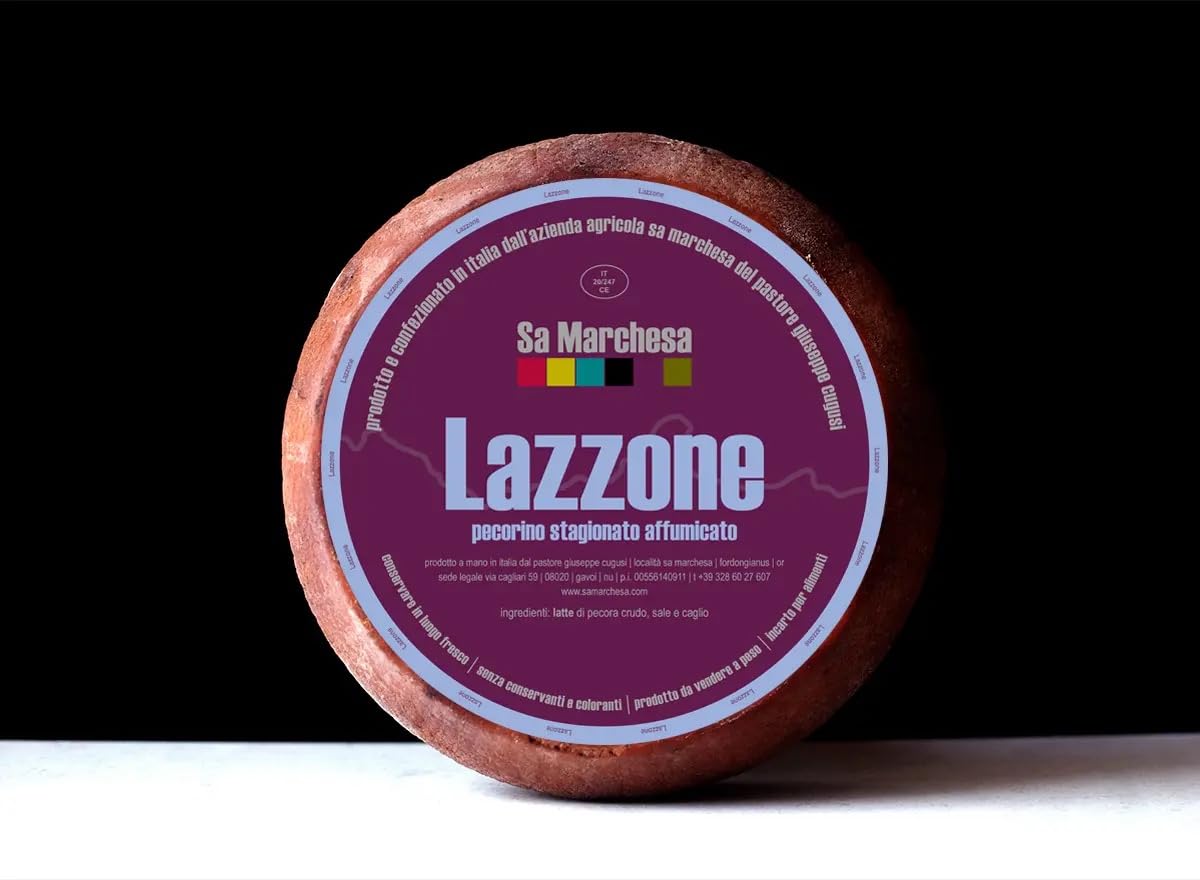 2 kg - Lazzone - Formaggio Pecorino - Forma Intera - Sa Marchesa - Giuseppe Cugusi