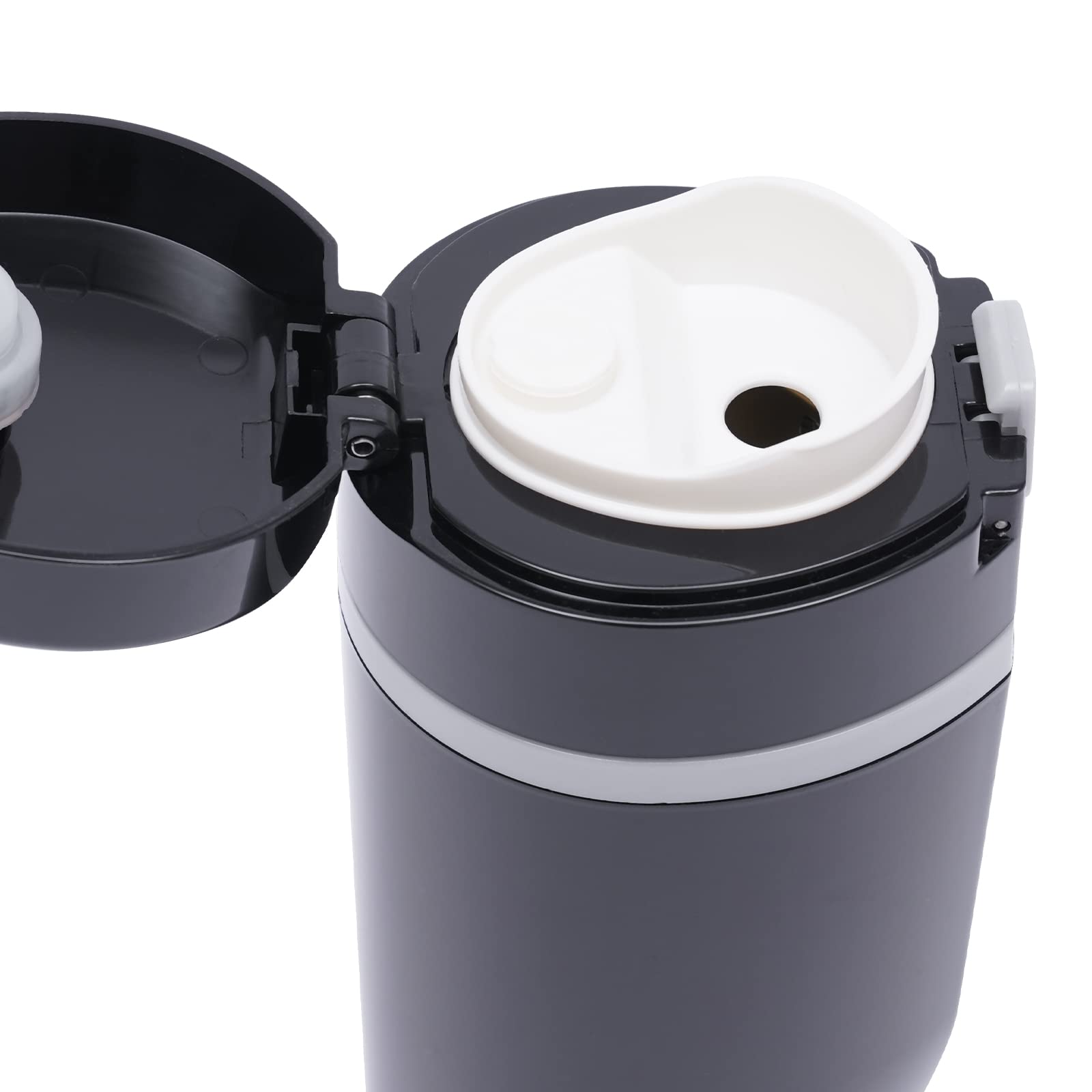 Tazza dell'acqua riscaldata da 12 V, 24 V, bollitore elettrico per auto/camion, 500 ml, con fodera in acciaio inox 304