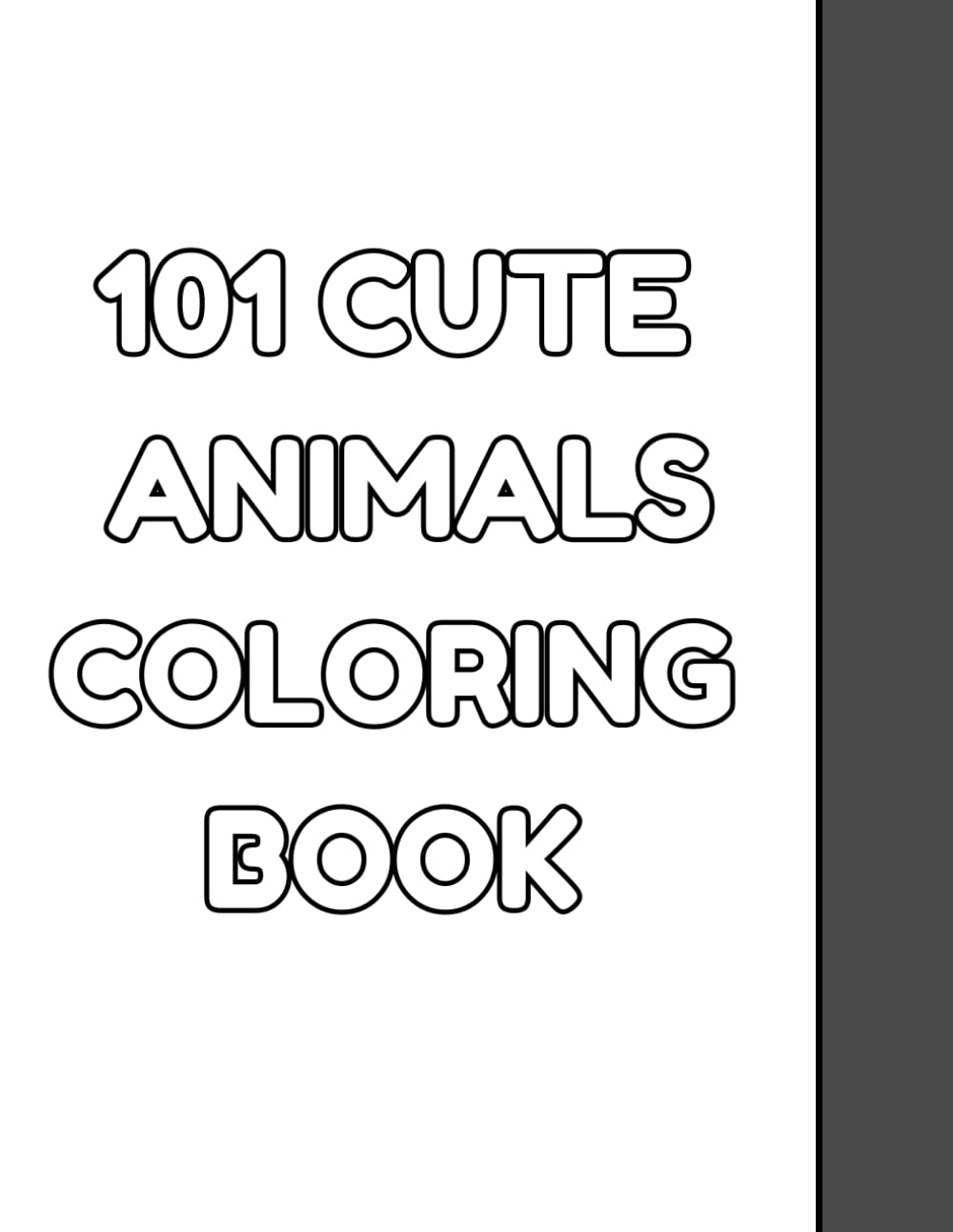 101 Cute Animals Coloring Book