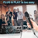 Dynamic Karaoke Microphone for Singing, Vocal Wired Microphone for Karaoke, Handheld Mic with 10 Ft Cable, Mics for Speaker with ON/Off Switch - Image 5
