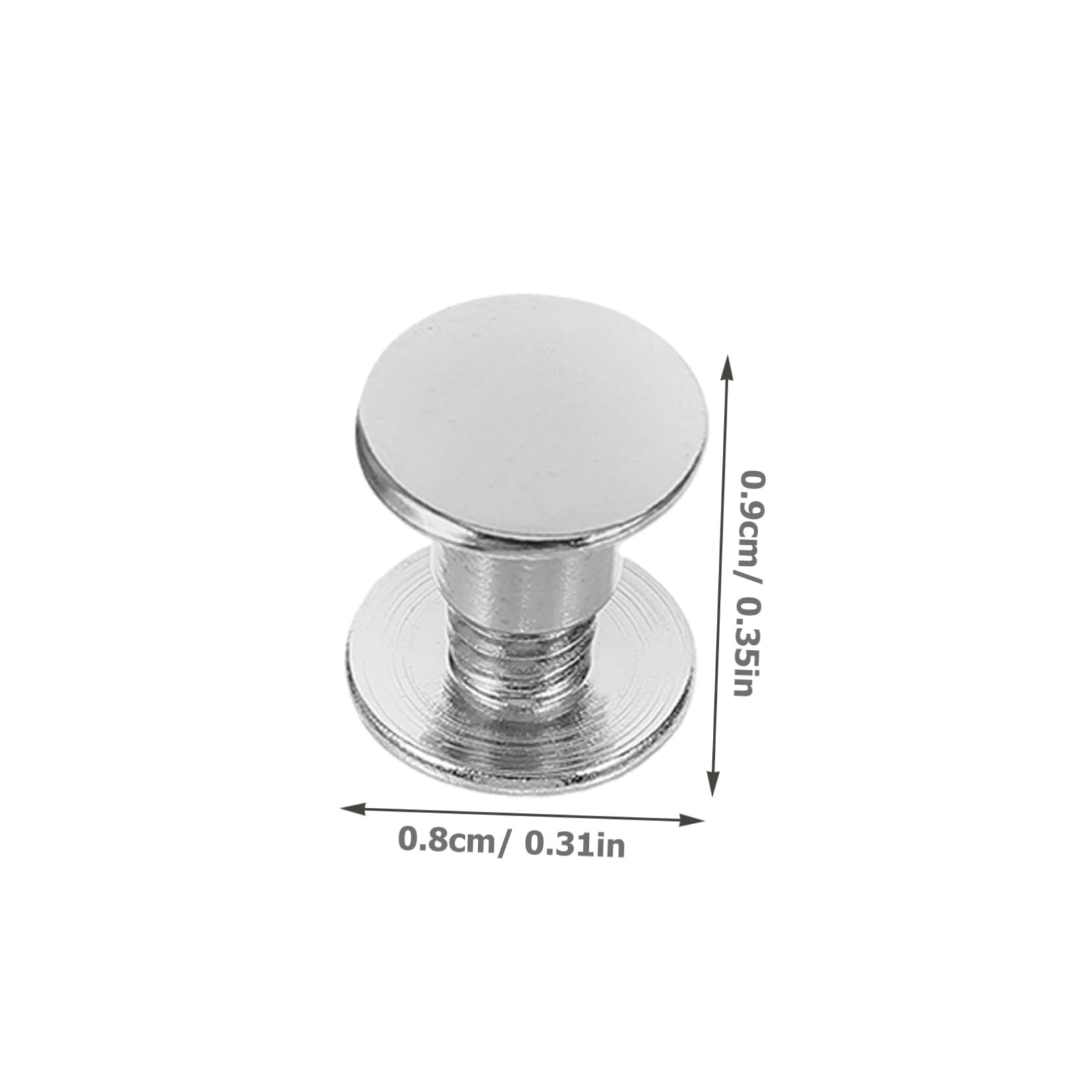 HEALLILY 80 Pezzi Viti Di Ricambio Per Album Fotografico – Set Di Prolunghe In Acciaio Inox (misure Assortite 5-45 Mm)