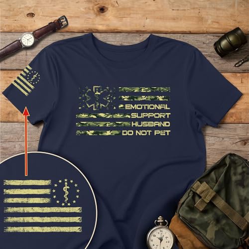 Do Not Pet Husband Shirt, Emotional Support Human T-Shirt, Funny Shirts for Husband3