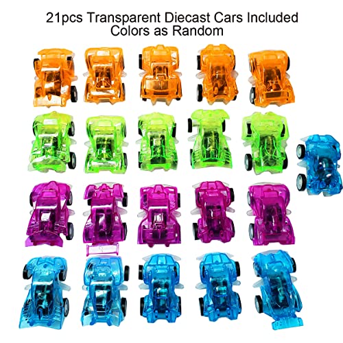 Himeeu 42 Pcs Pull Back Vehicles Mini Car Toys Friction Powered Racing Cars Party Favor Cars For Toddlers Boys & Girls, Bulk Party Favors Toys(Colors Random) #TOP2