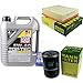 Produktbild QR-PARTS 69332467 Filter Set Inspektionspaket 5 Liter Motoröl Top Tec 4100 5W-40 MANN-FILTER Luftfilter Ölfilter