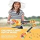 42 cm Kindergitarre, Musikspielzeug Ukulele Instrument, Klassische Mini-Gitarre Mit 4 Verstellbaren Saiten und Plektren