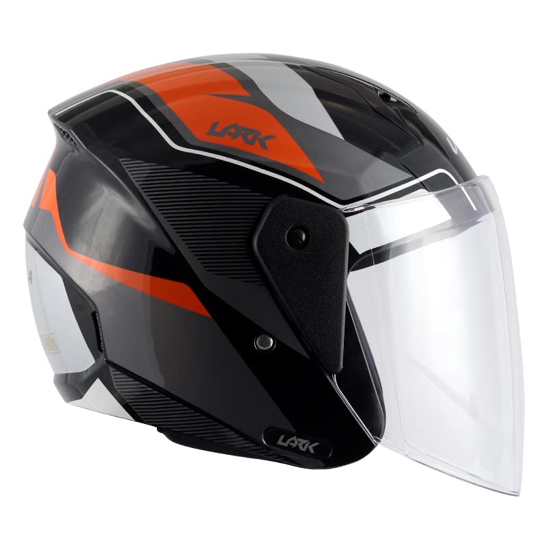 Image of Lark Legend Black Orange Helmet-L
