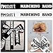 2 PCS Marching Band Ribbons for Crafting, 4/5