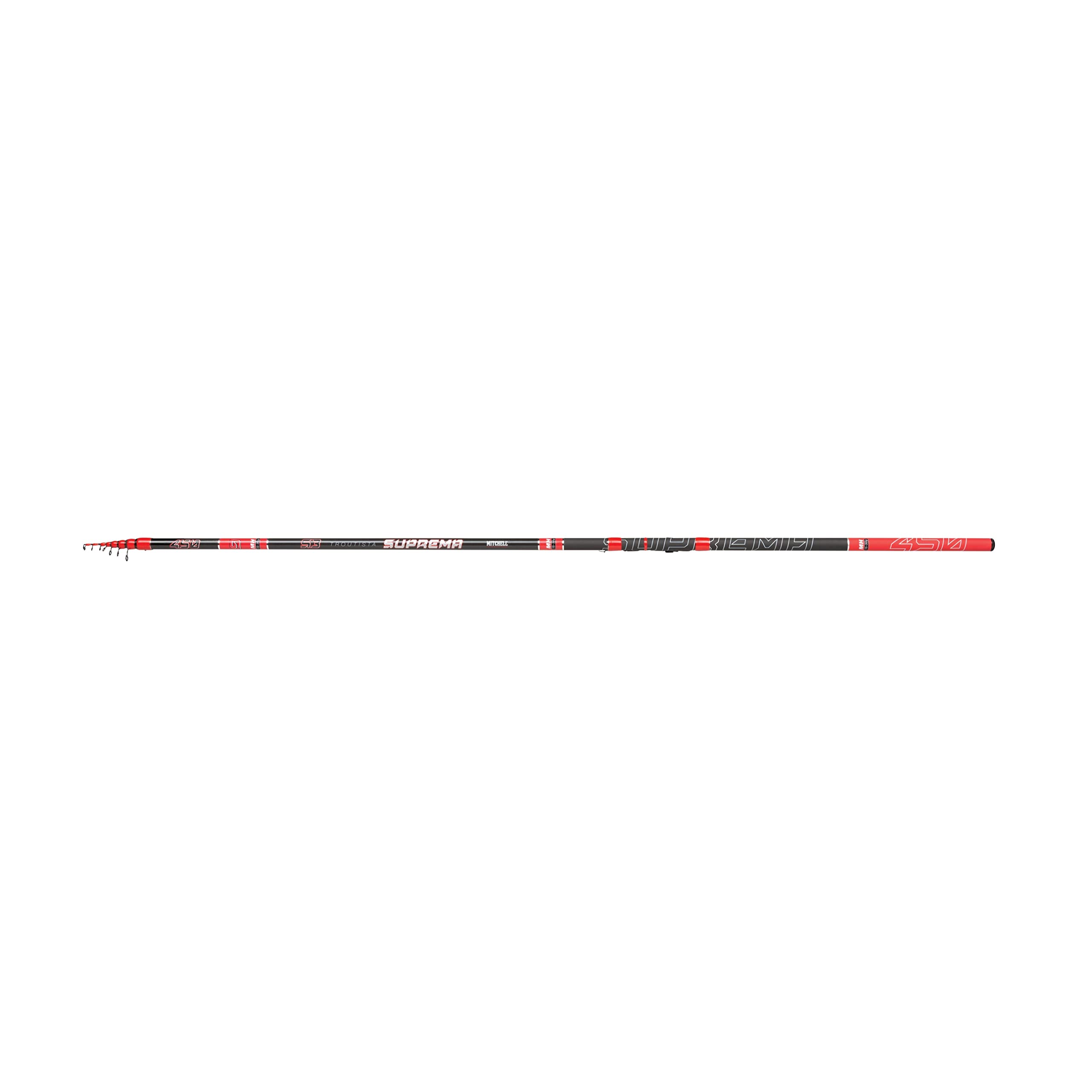 Mitchell Suprema™ Troutista S3 Canna | Canna da pesca alla trota in carbonio M30 con fusto leggero e reattivo | 11 azioni per la pesca agonistica e in lago | 4 m, 15-35 g