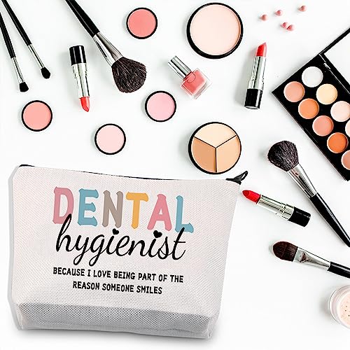 BDPWSS Dental Hygienist Makeup Bag Dental Hygienist Because I Love Being Part Of The Reason Someone Smiles DH Student Gift (Dental Hygienist)3