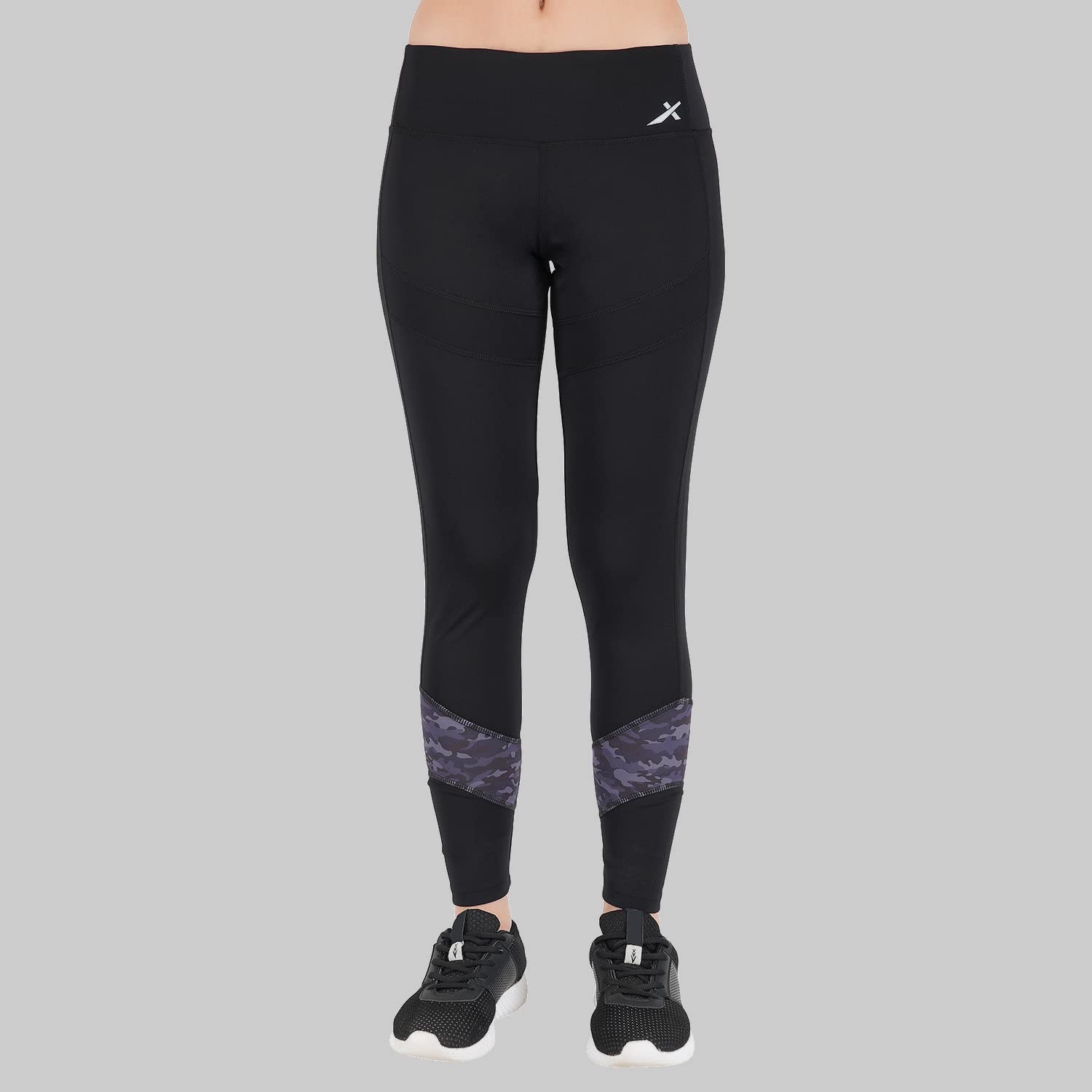 vector x OGL-161 Women Activewear High Waist Sports Leggings for Girls- Secure fit Tights for Gym, Yoga, Running, Super Stretch, Sweat-Wicking, Lightweight, Breathable|Ankle Length (Black) L-picture-35