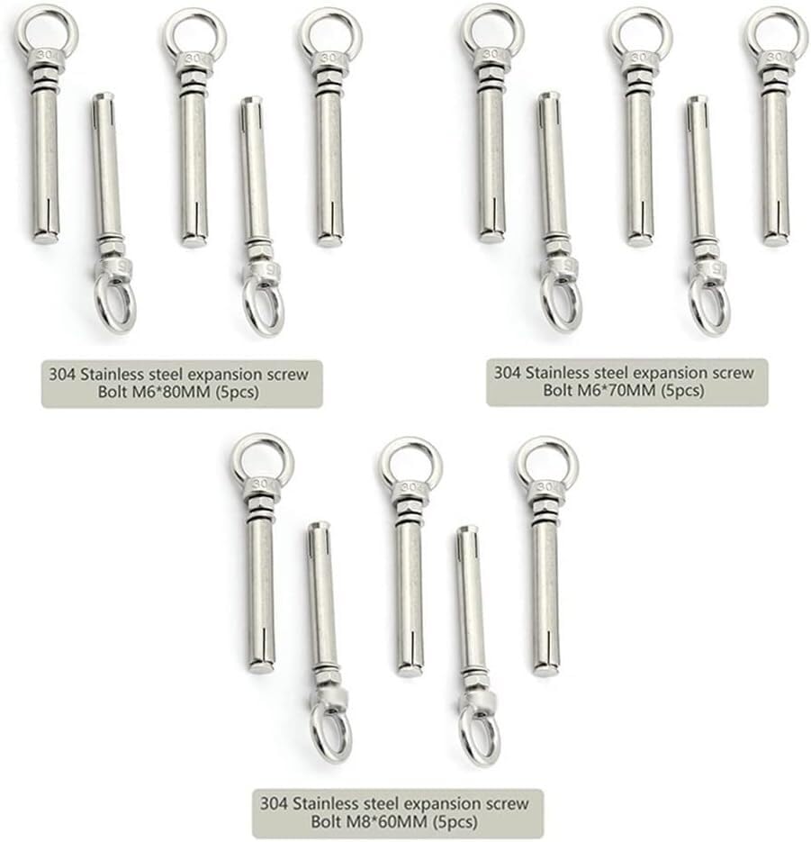 BoltsandNuts.com (10 Pieces) 3/4-10x7 Wedge Anchor w/Nut & Washer Zinc Clear Steel