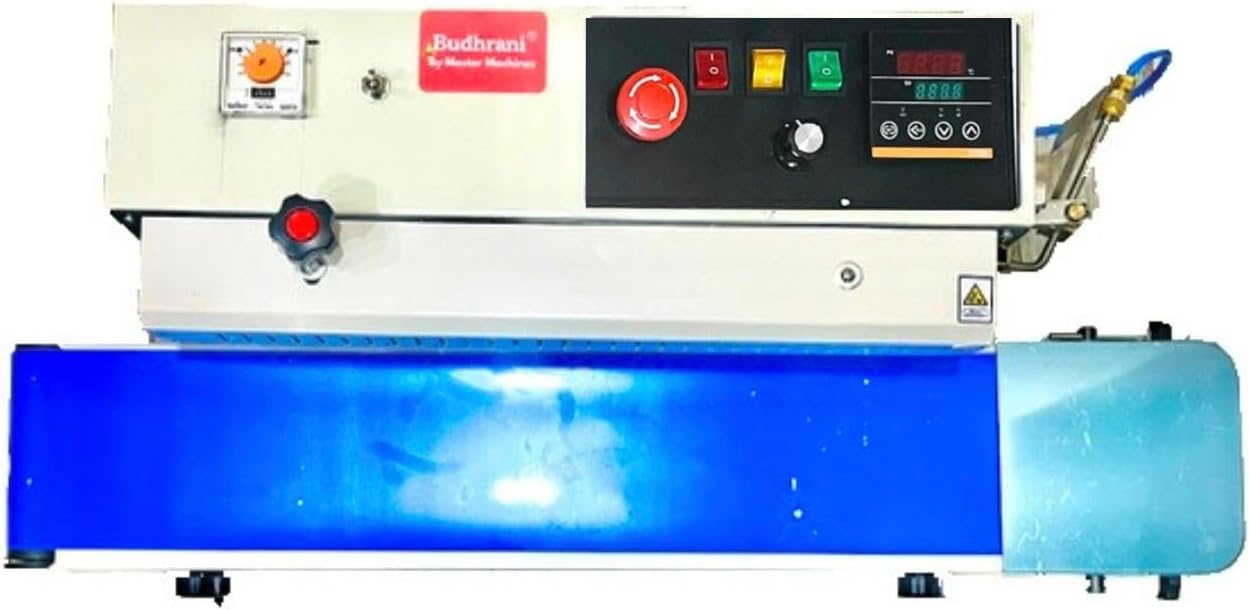 By Master Machines Heavy Duty Continuous Horizontal Ms Band Sealer With Nitrogen Flushing Kit, Automatic Band Sealing Machine, Automatic Packaging Machine - 1 Year Warranty Mm - 10