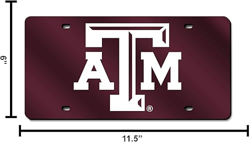 Miniatura 584 de Rico Industries Placa de matrícula de metal con incrustaciones láser de Florida Gators de la NCAA plateado,Alternativo,Negro -,Negro/Plata,Azul,azul