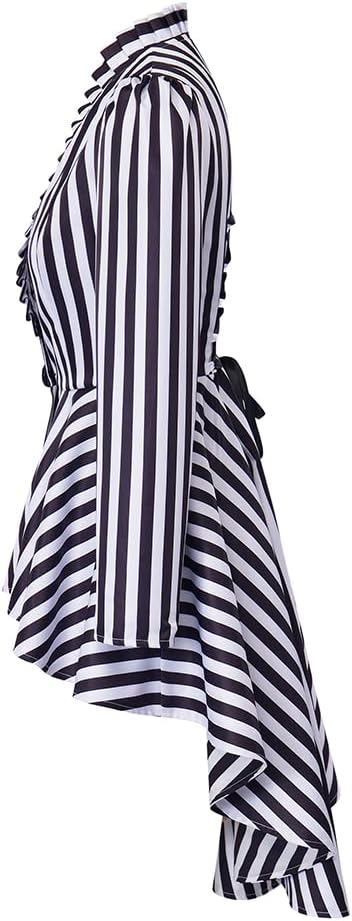 Saniplaycos Women's Steampunk Victorian Jacket Coat Medieval Vintage Gothic Tailcoat Long Sleeve Tuxedo Shirt - Image 3