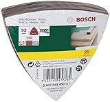 Bosch DIY 25tlg. Schleifblatt-Set verschiedene Materialien für Deltaschleifer (Körnung 180, 6 Löcher)