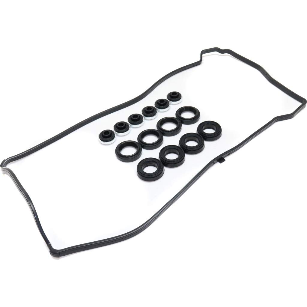 for Acura TSX Valve Cover Gasket 2004 05 06 07 08 2009 | Rubber Material | 4 Cyl | 2.0L/2.4L Engine | w/Grommets & Spark Plug Tube Seals
