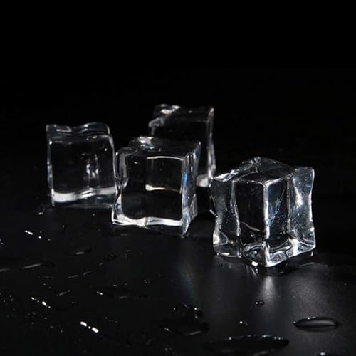 Miniatura 4 de EXCEART - Juego de 36 cubos de hielo falsos de plástico para bloques de hielo, para decorar la cocina, cumpleaños, boda, 0.787 in