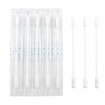 Olive Oil Makeup Remove Cotton Swabs - Individually Wrapped Double Tipped Paper Sticks, 100 Count Long End
