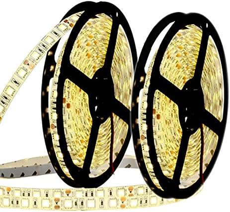 SDDMALL 1PCS 10M(2x5M) 72W 300LED 5050SMD NO-Waterproof Warm White CooL White Blue WhiteLight Normal Brightness Flexible LED Light Bar Strip (DC 12V) (Color : Blue)