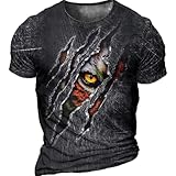 WOYUANSHA Camiseta De Manga Corta T-Shirt Camiseta con Estampado De Calavera para Hombre Camisetas De Gran Tamaño Ropa para Hombre Tallas Asiáticas Whq-61904