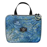 Calcutta Squall Molded Bait Binder | Mossy Oak Coastal Shoreline Pattern | 8 Removable Clear Plastic Sleeves | Compression Molded Durability | Soft Bait Organizer