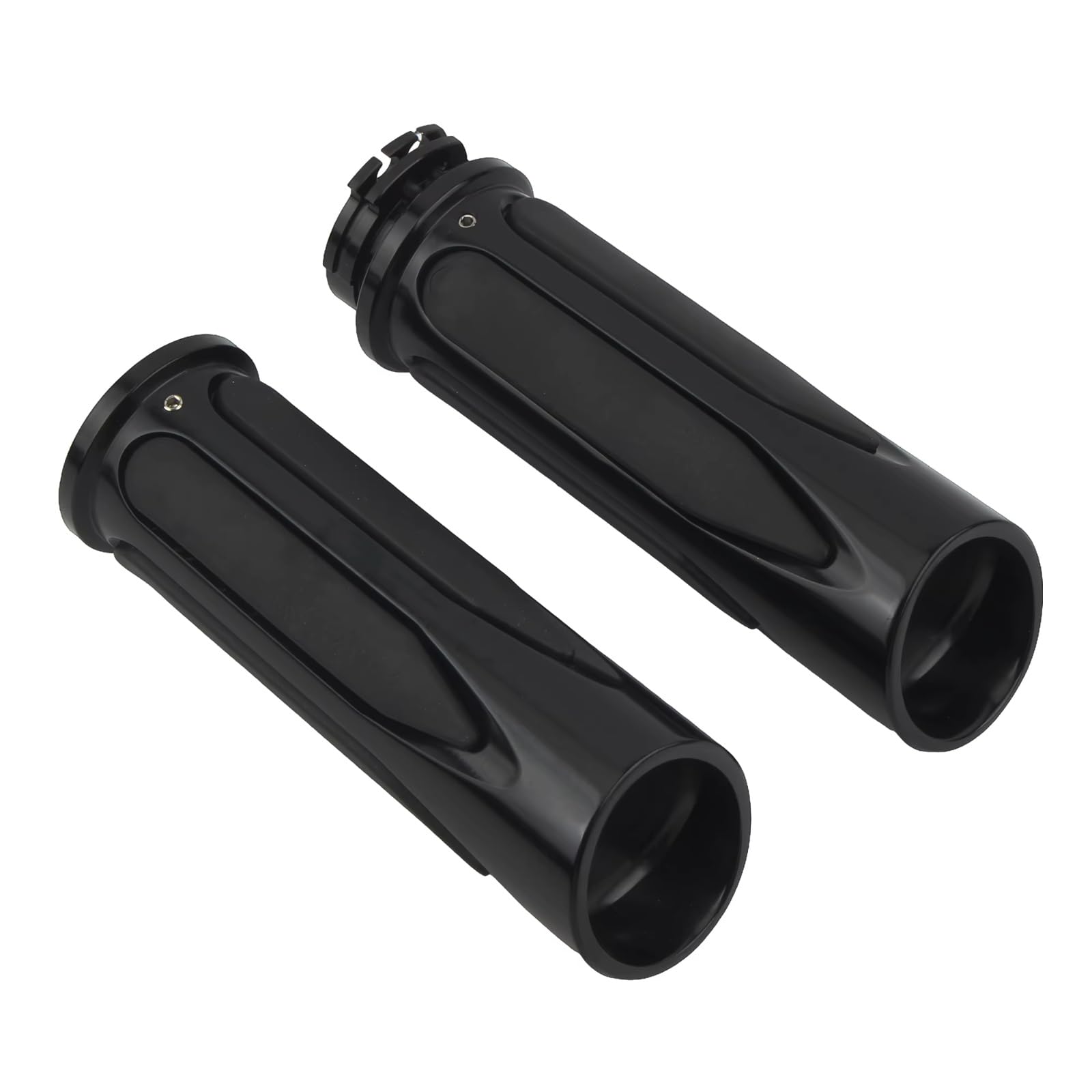 Fundas Manillar Moto Puños Extremo Barra Funda Antivibración Para Dyna Fundas manillar moto | Cubiertas manillar motocicleta 25mm empuñaduras de mano, puños extremo barra funda antivibración(A 2PC)