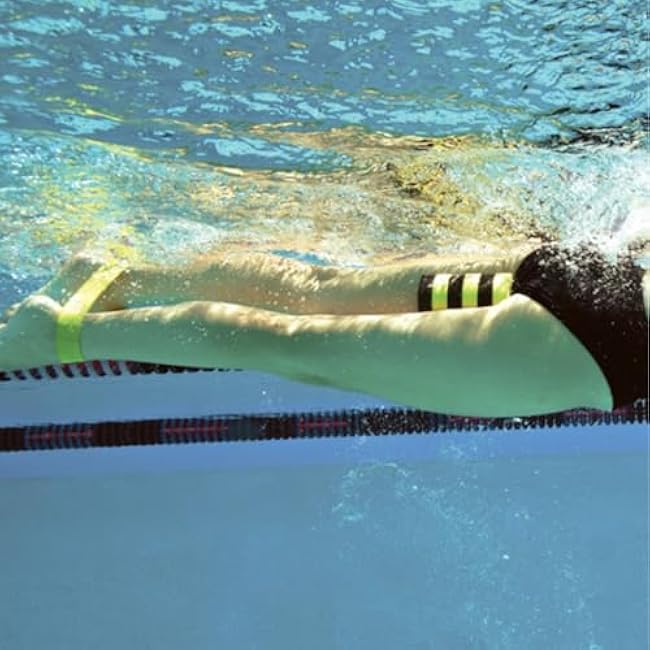 Rubber Ankle Strap for Swimming Swim Band for Legs Resistance Exercise Strength Swimming Training Equipment Accessories Exercise Bands for Women & Men, 3pcs