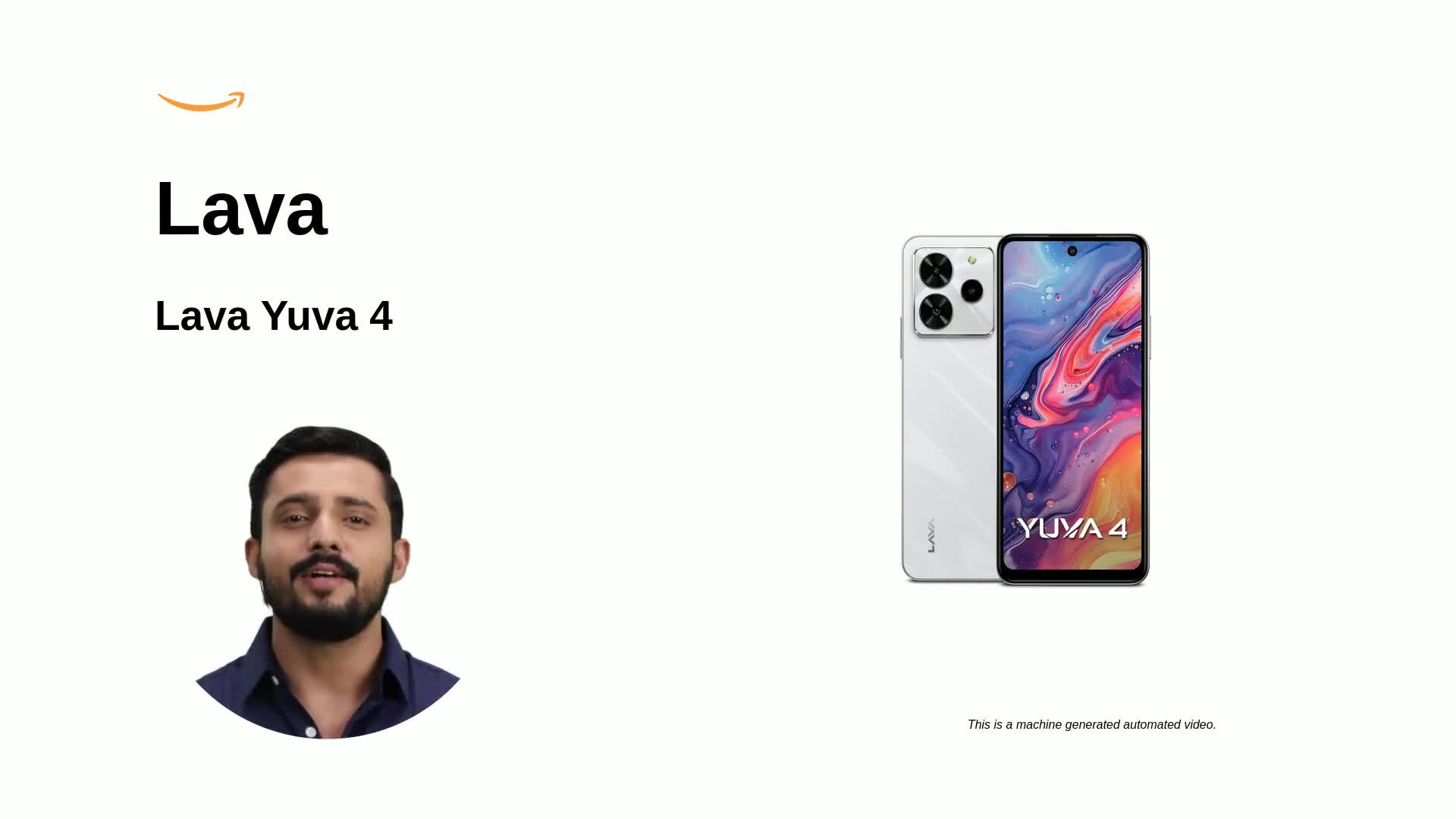 Lava Yuva 4 (Glossy White, 4 GB RAM, 128 GB Storage)| Bigger 6.56