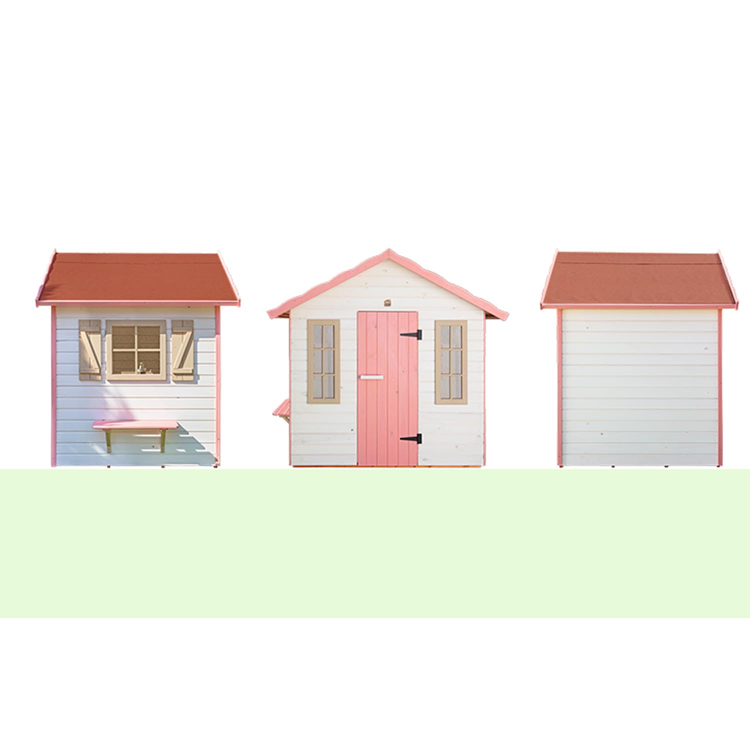 Casas Green House | Casita Infantil de Madera Exterior CAM | Colores Personalizados | 184 x 143 x 172 A