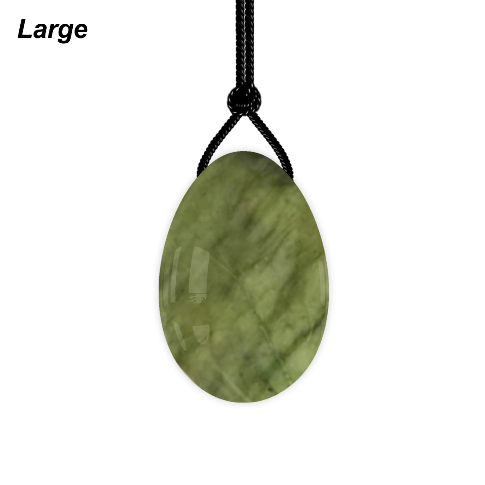 Natürliche Jade Yoni Ei Damenhygiene Pflege Kegel Ball für Frauen PC Muskelübung, gebohrt-groß
