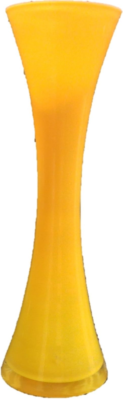 Swartons Tall Orange Glass Flower Vase 24cm Flared Vase