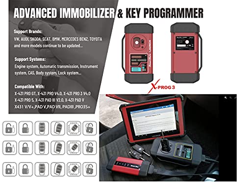 LAUNCH X431 X-PROG3 Advanced Scan Tool with EEPROM Adapter,for X431 V/V+,PRO3S+,Pro3,Pro5 and PAD III/PAD V,etc.