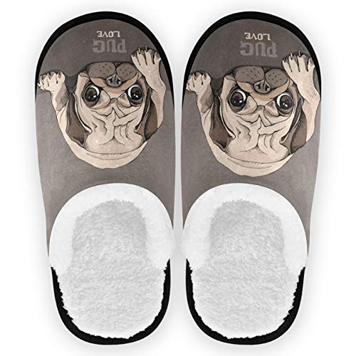 visesunny Slippers for Women Mens Stylish Foral Winter Warm Memory Foam Cotton Home Slippers Soft Plush Fleece Slip on House Slippers for Girls Indoor Outdoor Shoes