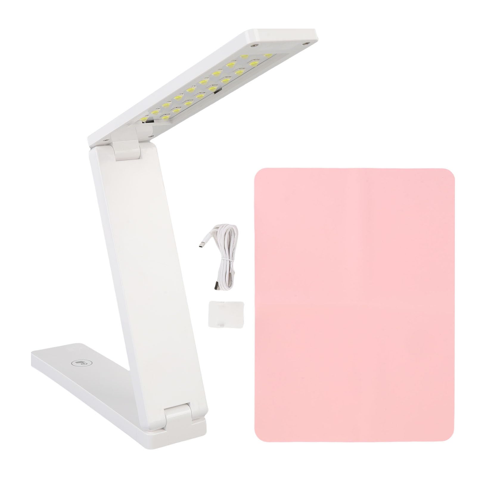 Srliya Lampe à Polymériser en Résine LED Efficace et Pliable, 18 Puces D'éclairage pour la Fabrication de Bijoux, Décoration Artisanale pour Artisans et Débutants, Blanc/vert