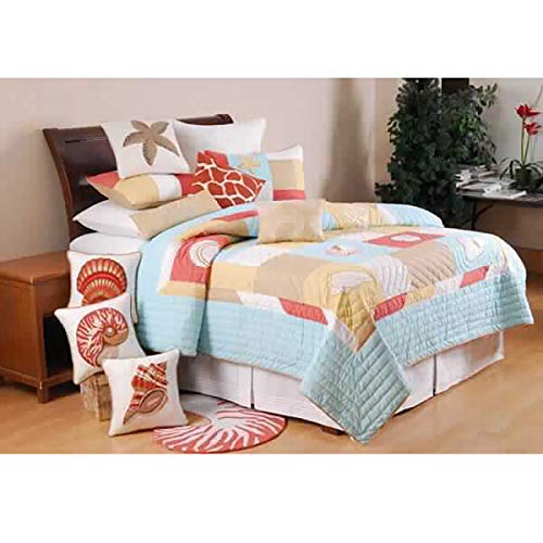 C&F Home St. Lucia F/Q Quilt Full/Queen Quilt Blue
