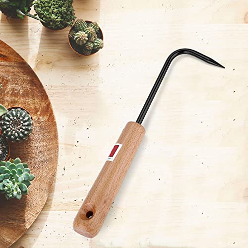 Herramienta para raíces Bonsai con mango de madera miniatura 6