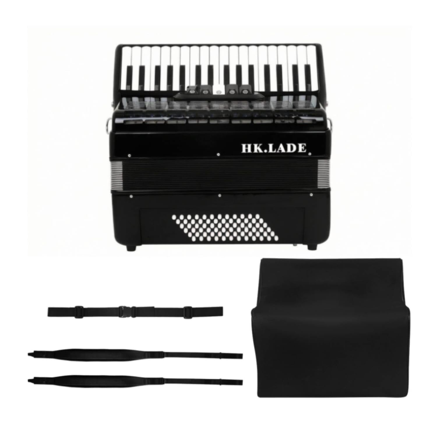 34-Key Piano Accordion 72-Bass Accordion with Carrying Bag Beginner-Friendly Instrument Flexible for Beginners, Adults, Practice, Lessons, Home Performance, Black-image-19