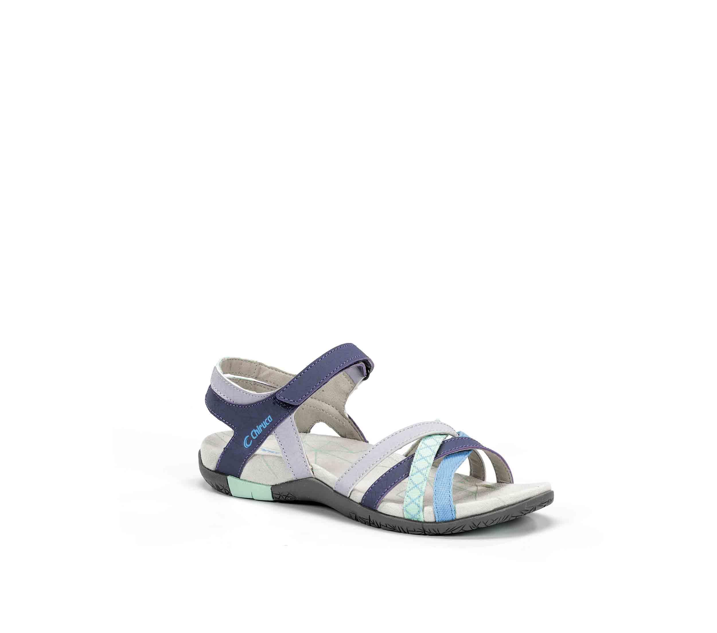 CHIRUCA Malibu 25 Sandales synthétiques pour femme Bleu marine/vert