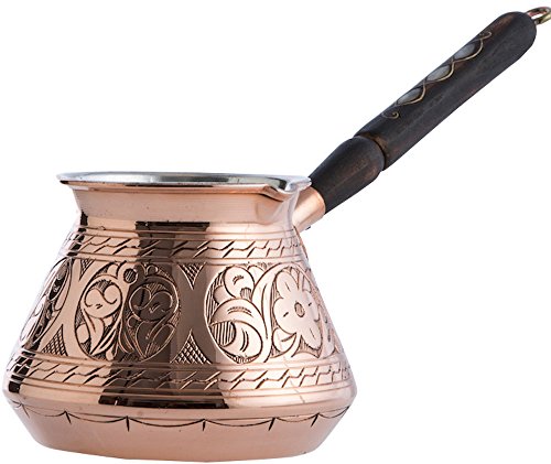 Copperbull Cuivre Pot de café turc grec arabe cuisinière à café Cezve Briki Ibrik Cover