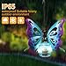 Butterfly Solar Outdoor Hanging Lantern Creative Small Sculpture Lights Durable Waterproof Lamp Suitable for Festivals Garden Decor Birthday Gifts for Grandma Mom Women Girl