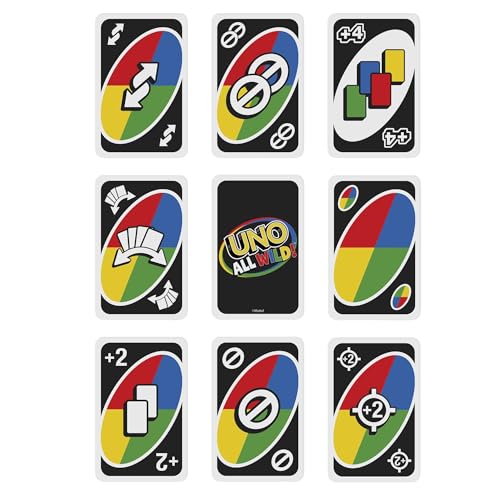 Mattel Games UNO All Wild Kartenspiel mit 112 Karten, Geschenk für Kinder, Spieleabende mit der Familie oder Erwachsenen, für Spieler ab 7 Jahren, HHL35 – Bild 4