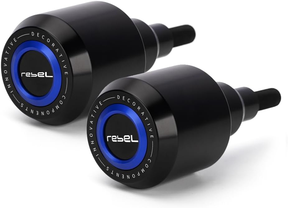Motorcycle Frame Sliders Crash Bar Protector Compatible with H.onda Rebel 500 2017-2023 2024 | No Cut Aluminum Engine Guard Shield Falling Protection CMX500 CMX 500 Accessories (Blue)