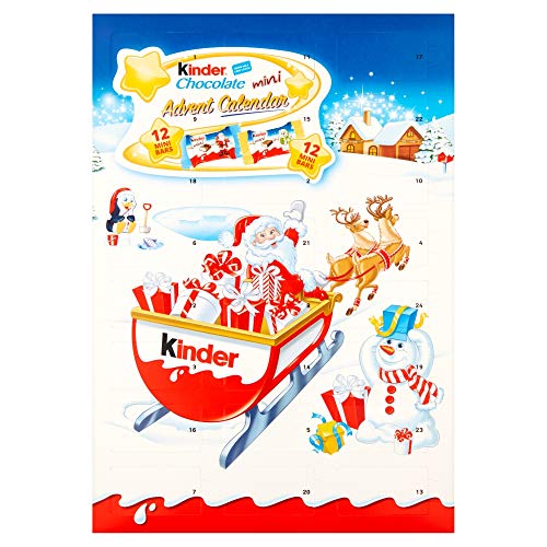 Kinder - Calendario de adviento con chocolatinas, 135 g (paquete de 3)