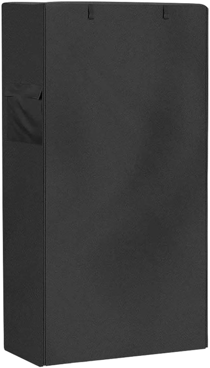 Minhe 420D Oxford Shelf Cover Waterproof With Zipper And Storage Pocket For Standing Shelving Units Garage Warehouse Garden Patio Dust Moisture Protection(76 * 35 * 157cm)