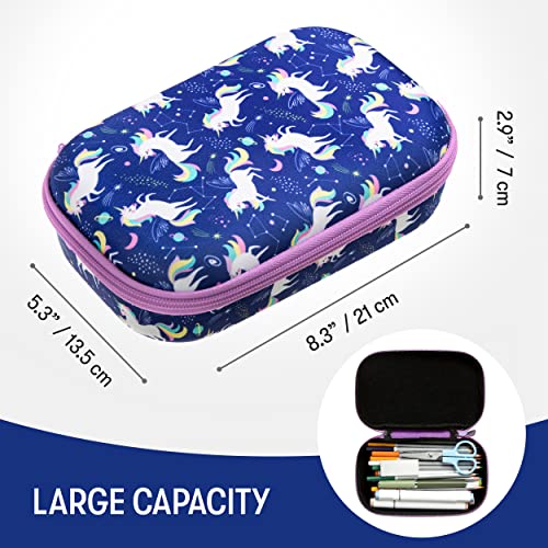 Image of ZIPIT Unicorn Pencil Box for Girls | Pencil Case for School | Organizer Pencil Bag | Large Capacity Pencil Pouch